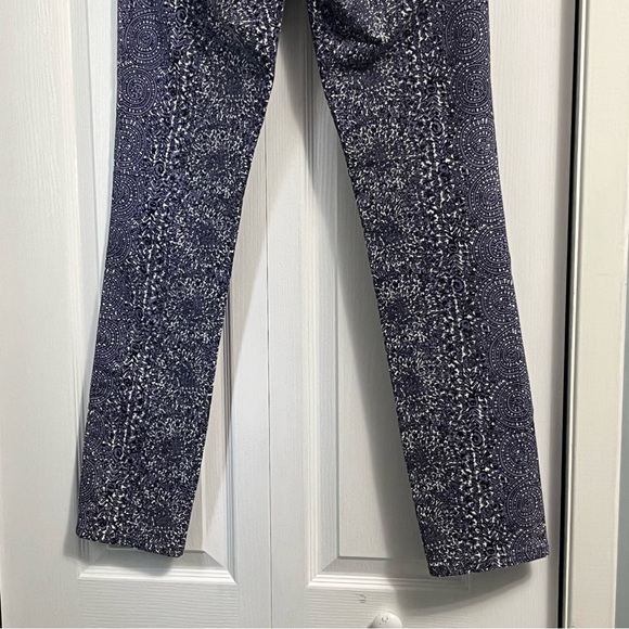 TORY BURCH Super Skinny Jeans with Purple Floral Pattern Womens size 28 denim - Picture 5 of 16